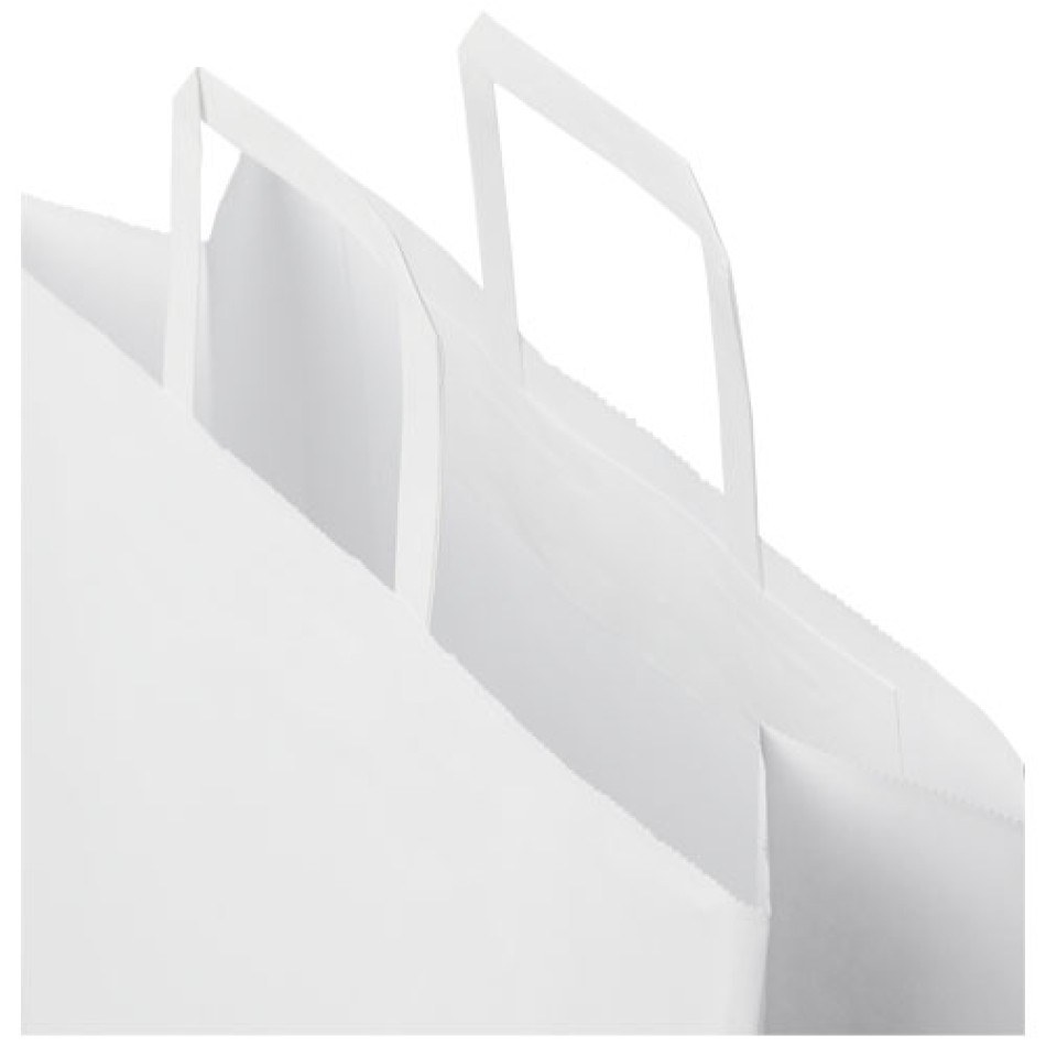 Sacchetto in carta kraft con manici piatti 32x12x40 cm  - GRANDE - Gadget.it - 