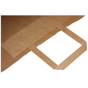 Sacchetto in carta kraft con manici piatti 49x14x44 cm - XXL - Gadget.it - 