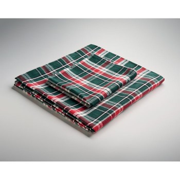 SANTABLE - Set di tovaglie in cotone a quadri - Gadget.it - 