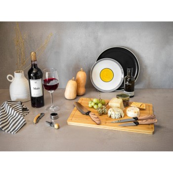 SAVORY. Set da vino in bambù e acciaio inossidabile - Gadget.it - 