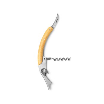 SAVORY. Set da vino in bambù e acciaio inossidabile - Gadget.it - 