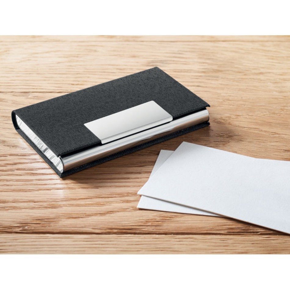 Set portachiavi,penna refill blu e portacarte in RPET - SCRIBI 3 - Gadget.it - 