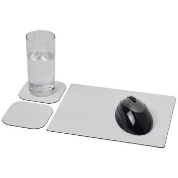 Set Brite-Mat® 3 con tappetino per mouse e sottobicchieri - Gadget.it - 