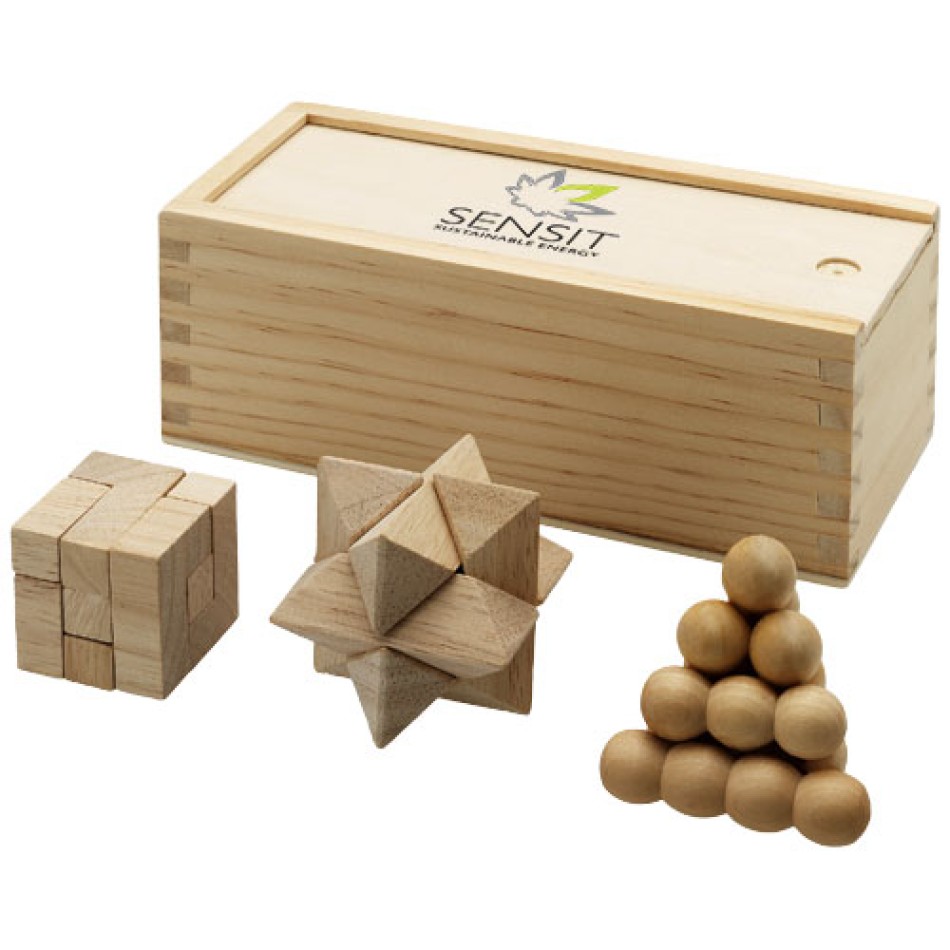 Set da 3 pezzi rompicapo in legno Brainiac - Gadget.it - 