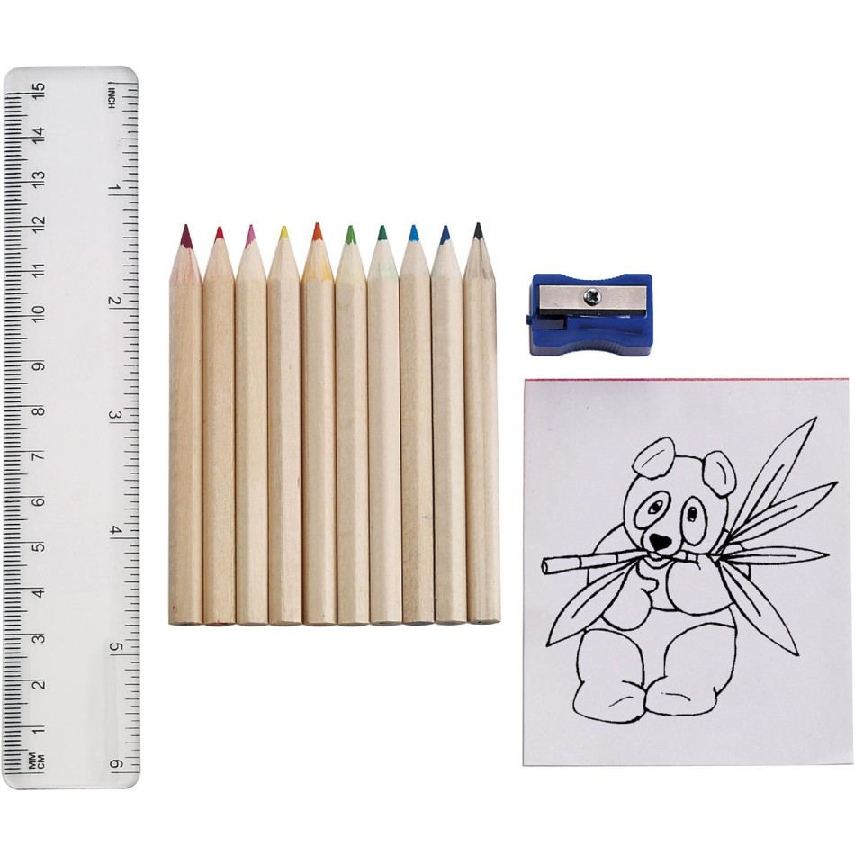 Set matite colorate in cartone - HILARY - Gadget.it - 