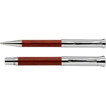 Parure penna a sfera e rollerball in legno - ROBIN - Gadget.it - 