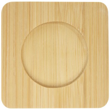 Set di 2 tazze in vetro a doppia parete da 100 ml con sottobicchiere in bambù Manti  - Gadget.it - 