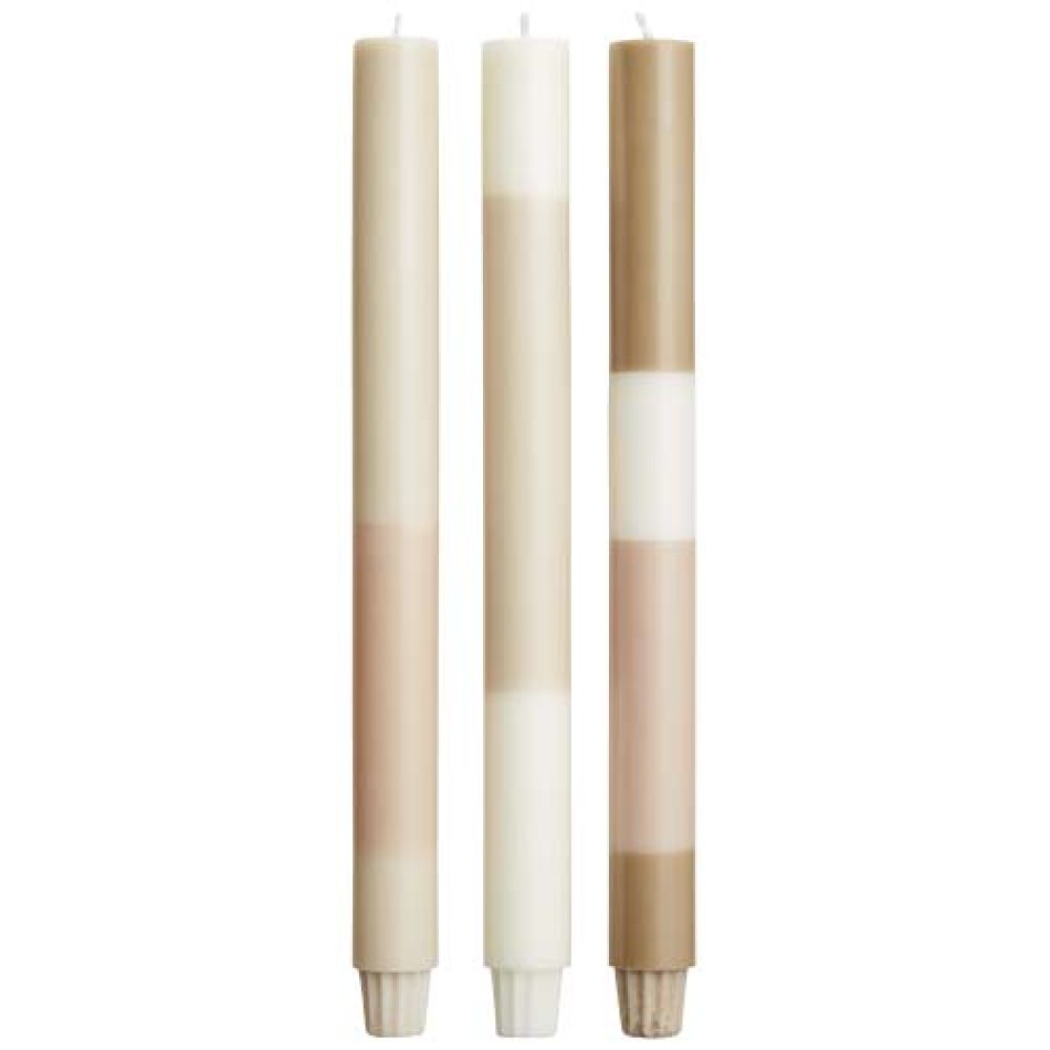 Set di 3 candele con effetto roccia calcarea stratificata Originalhome - Gadget.it - 