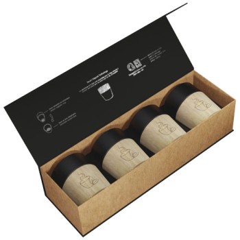 Set di 4 tazze da caffè magnetiche in ceramica SCX.design D06 - Gadget.it - 