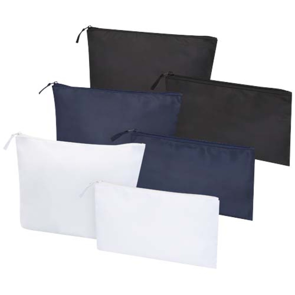 Set di beauty case in materiale riciclato certificato GRS Swift - Gadget.it - 