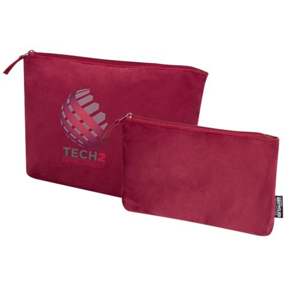 Set di beauty case in velluto riciclato certificato GRS Swift - Gadget.it - 