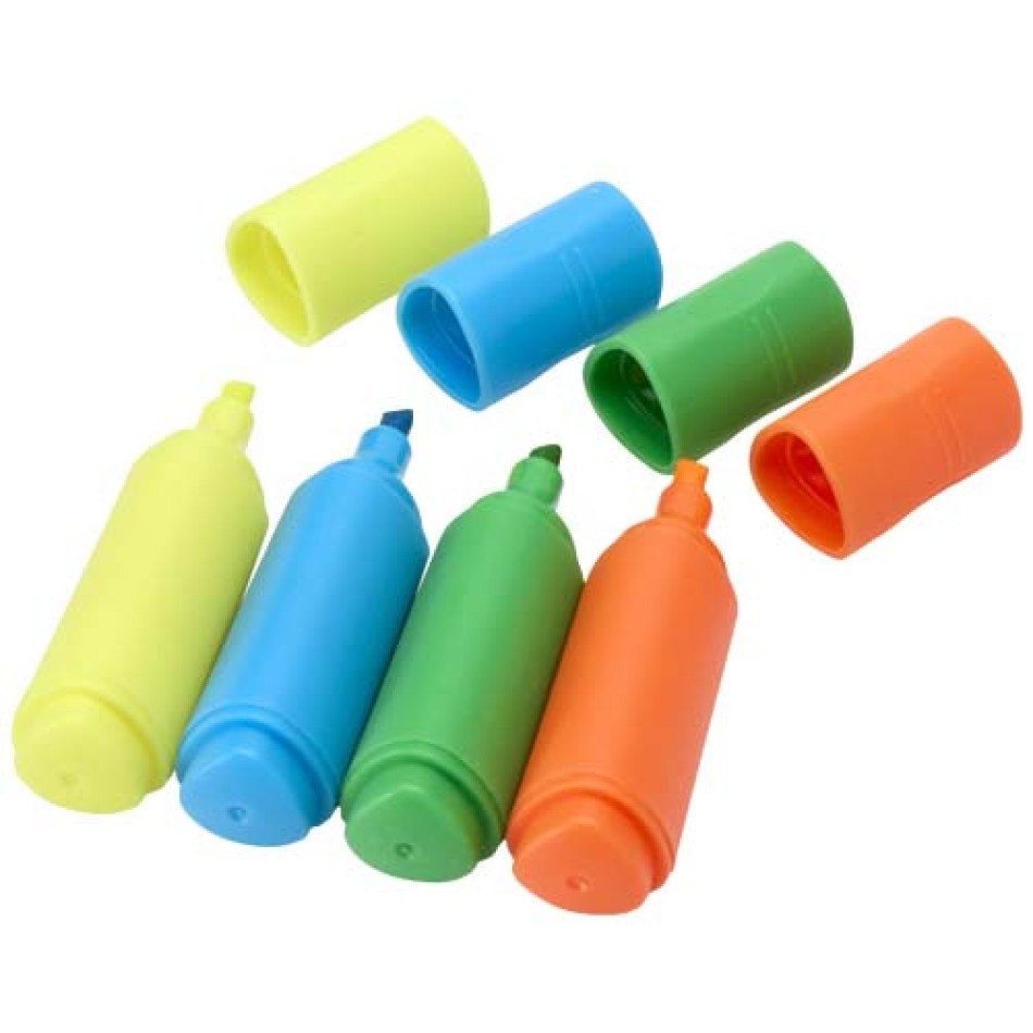 Set di evidenziatori in plastica riciclata Mini - Gadget.it - 