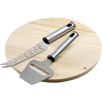 Set tagliere formaggio in legno - CLEMENTINE - Gadget.it - 