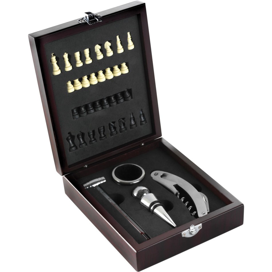 Set vino, 4 accessori, in acciaio inox Renée - Gadget.it - 