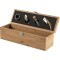 Set vino in bamboo ed acciaio inox - GARETH