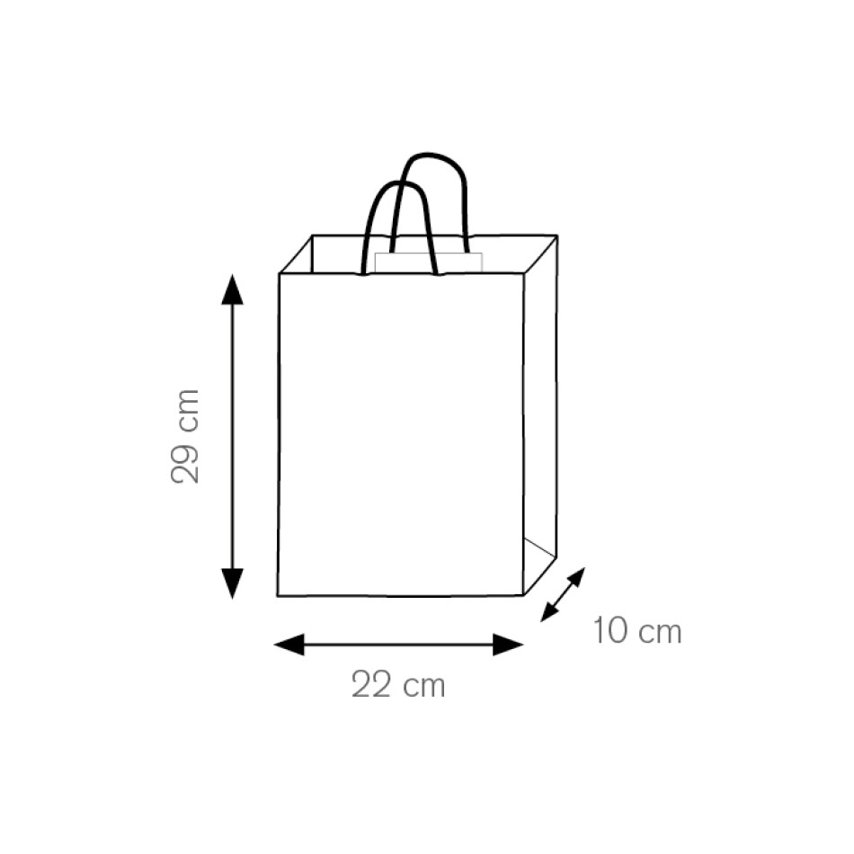 Borsa in carta 22x29x10 cm - SHOPPER - Gadget.it - 