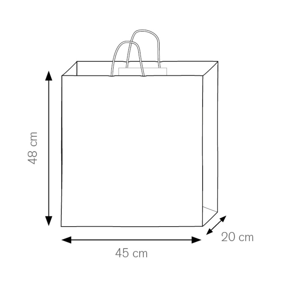 Borsa in carta 45x48x20 cm - SHOPPER - Gadget.it - 