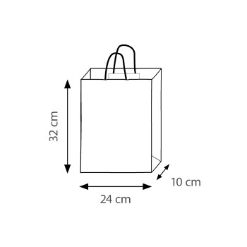 Borsa in carta 24x10x32 cm - SHOPPER - Gadget.it - 