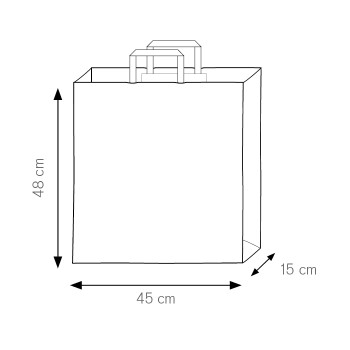 Borsa in carta 45x48x15 cm - SHOPPER - Gadget.it - 