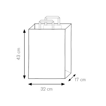 Borsa in carta 32x43x17 cm - SHOPPER - Gadget.it - 