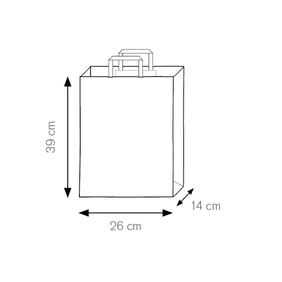 Borsa in carta 26x39x14 cm  - SHOPPER - Gadget.it - 