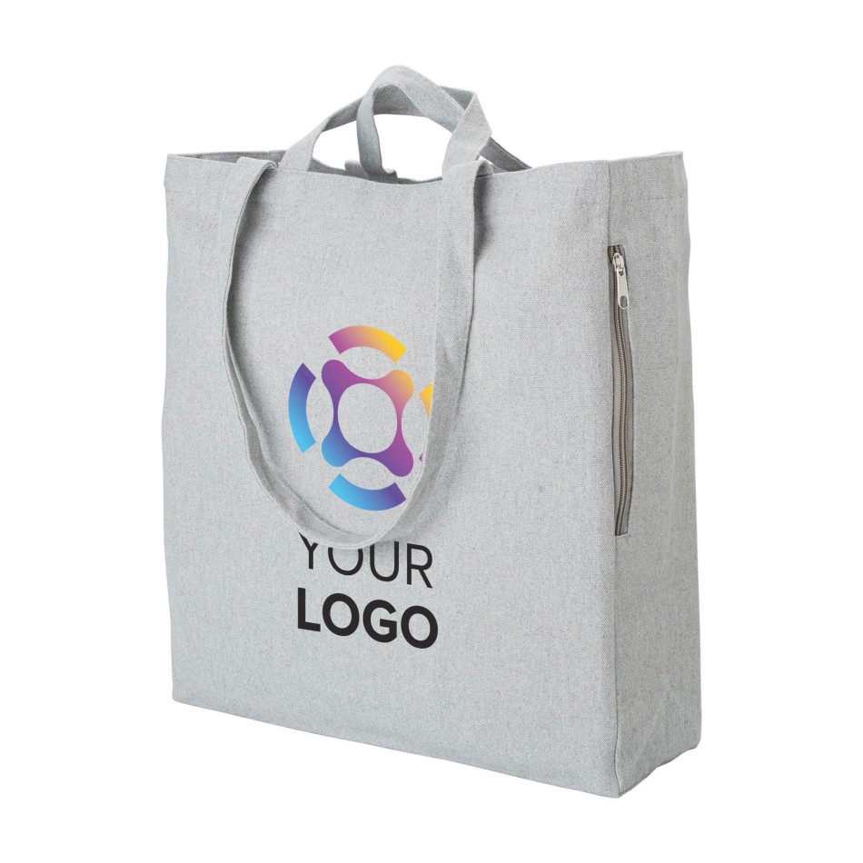 Borsa shopping in cotone riciclato 38x12x42 cm - BENNETT - Gadget.it - 