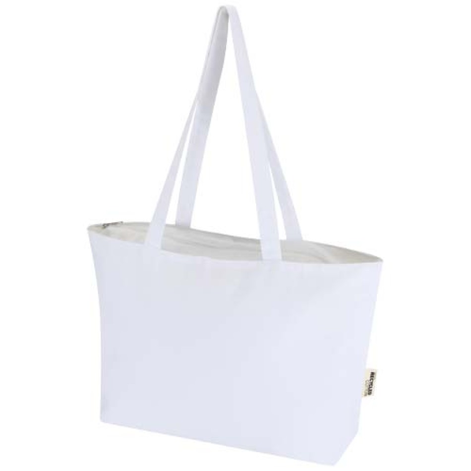 Shopper in cotone con zip 47x11x30 cm - NINGBO 15L - Gadget.it - 