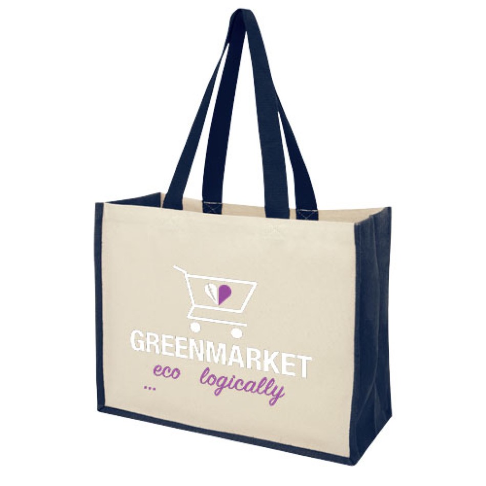 Shopper in juta e canvas 42x19x32 cm - VARAI 23L - Gadget.it - 