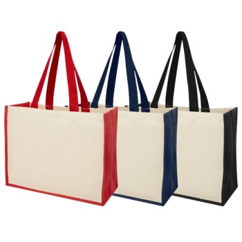 Shopper in juta e canvas 42x19x32 cm - VARAI 23L - Gadget.it - 