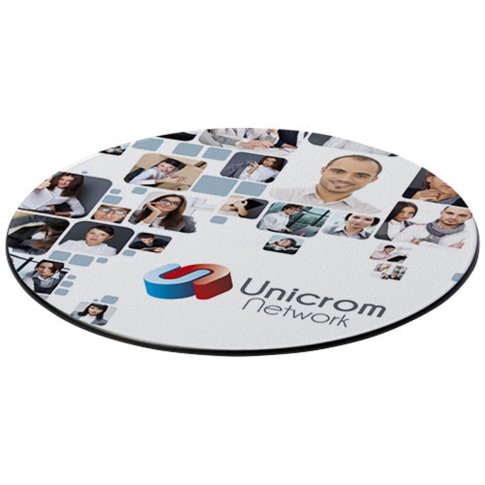 Sottobicchiere rotondo in plastica riciclata - BRITE-MAT® - Gadget.it - 