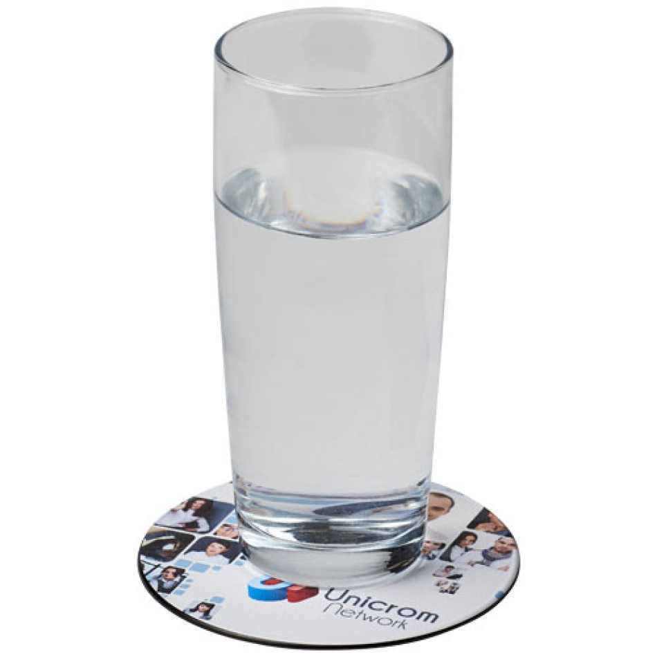 Sottobicchiere rotondo in plastica riciclata - BRITE-MAT® - Gadget.it - 