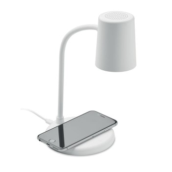 Lampada da Ufficio con Ricarica Wireless 15W e Speaker Integrato - Gadget.it - 
