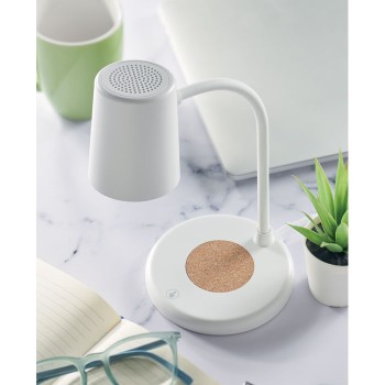 Lampada da Ufficio con Ricarica Wireless 15W e Speaker Integrato - Gadget.it - 