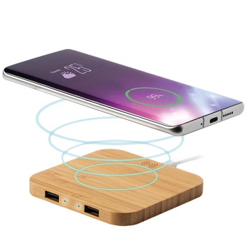 Caricabatterie wireless bamboo - Gadget.it - 