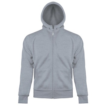 Felpa con Cappuccio e Zip Lunga 280 g/m² con Colletto Antivento - Gadget.it - 