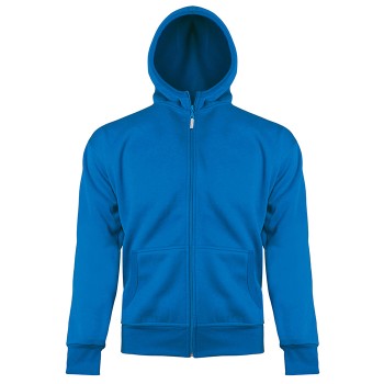 Felpa con Cappuccio e Zip Lunga 280 g/m² con Colletto Antivento - Gadget.it - 