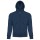 Felpa con Cappuccio e Zip Lunga 280 g/m² con Colletto Antivento