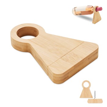 STANDTURN - Portabottiglie in bamboo - Gadget.it - 
