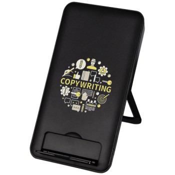 Stazione di ricarica in plastica riciclata da 10 W con supporto per telefono Loop - Gadget.it - 