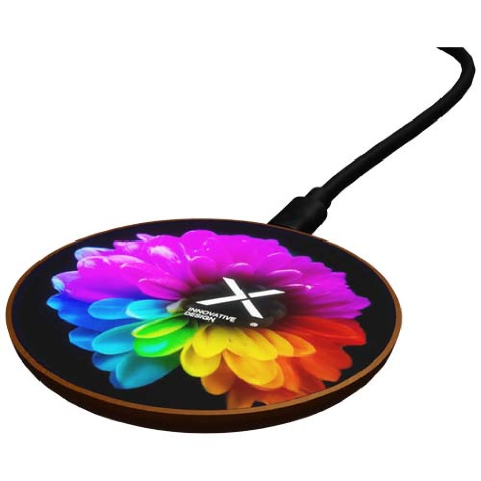 Stazione di ricarica wireless in legno SCX.design W13 da 10 W - Gadget.it - 