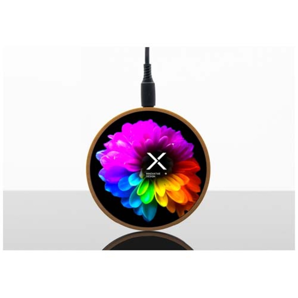 Stazione di ricarica wireless in legno SCX.design W13 da 10 W - Gadget.it - 