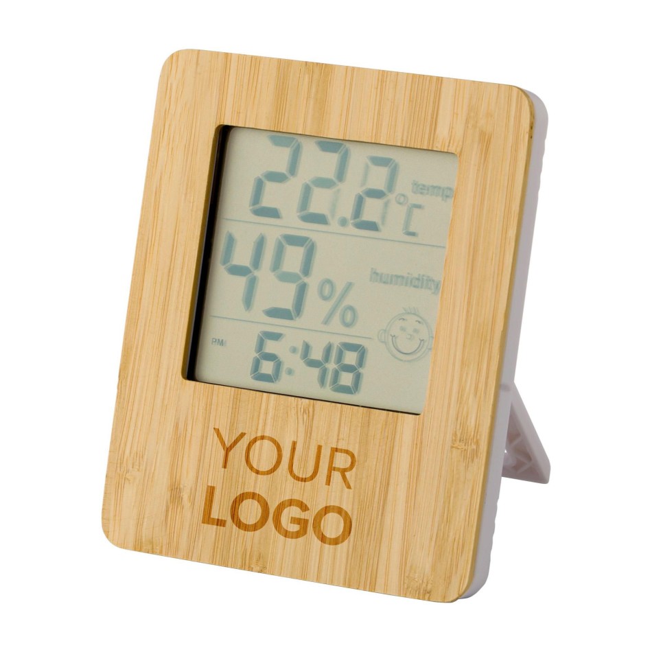 Stazione meteorologica in bamboo e ABS - PIPER - Gadget.it - 