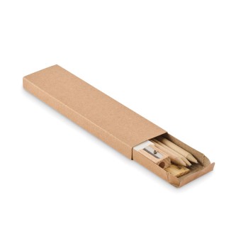 Set articoli di cancelleria in legno - STOX  - Gadget.it - 