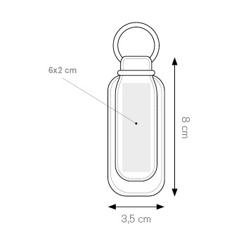 Portachiavi in ecopelle - STRATO - Gadget.it - 
