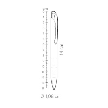 Penna a sfera refill nero - STRIPES - Gadget.it - 