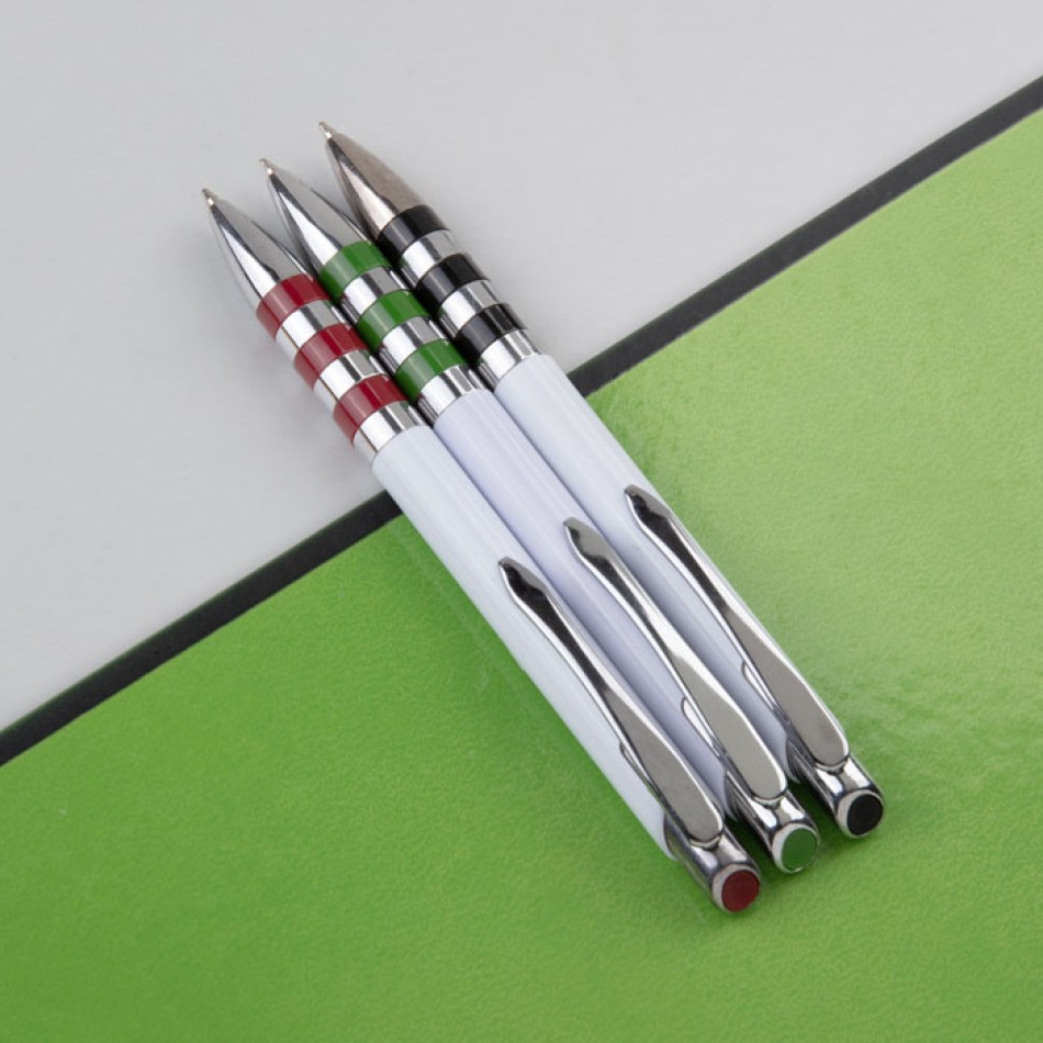 Penna a sfera refill nero - STRIPES - Gadget.it - 