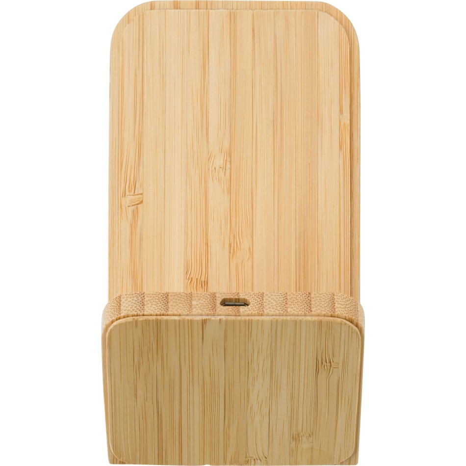 Supporto smartphone in bamboo ricaricabile - Claudie - Gadget.it - 