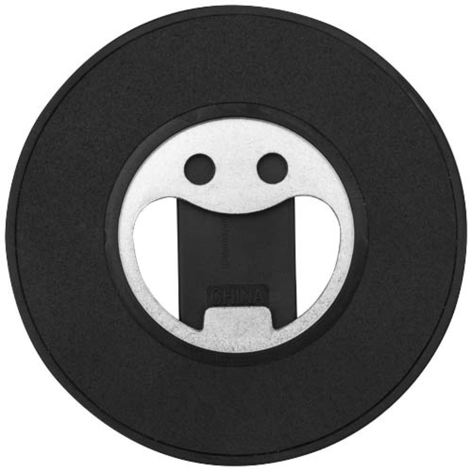 Supporto per telefono magnetico in plastica riciclata con apribottiglie Ain  - Gadget.it - 