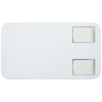 Supporto per telefono pieghevole in plastica riciclata con supporto da tavolo in metallo Alhena - Gadget.it - 