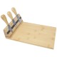 Tagliere e utensili Mancheg magnetici per formaggio in bambù - Gadget.it - 